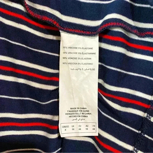 NWOT Addition Elle,  Plus-Size Striped Maxi Dress Casual Elegance, Size X - Picture 5 of 7